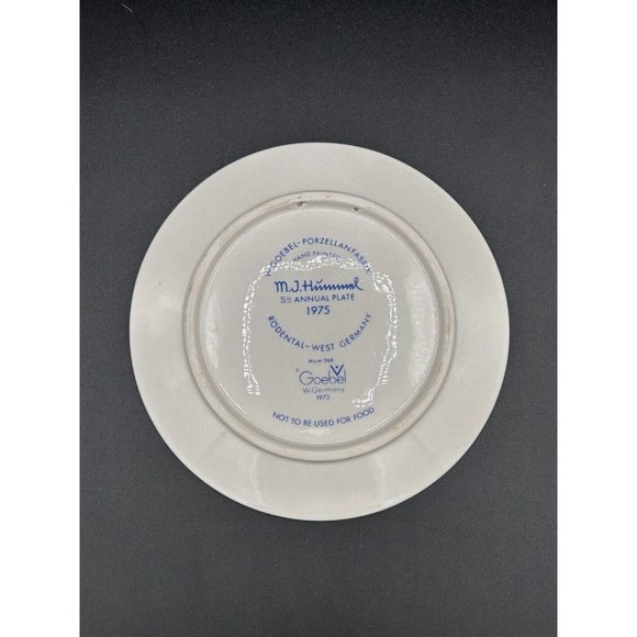 Vintage Goebel Hummel Annual 7.5” 1975 Limited Edition Plate - Picture 3 of 4